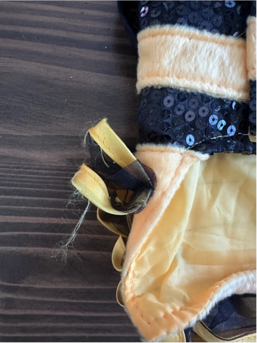 Dog Bee Costume XS Black Yellow Halloween Pet Outfit